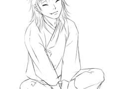 영산의 사자갈기 머리...