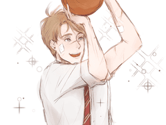 매일 책만 읽던 오빠 친구가 갑자기 셔츠 소매 걷고 농구를..