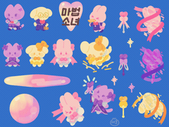 [굿노트 스티커] 마법소녀다꾸 스티커