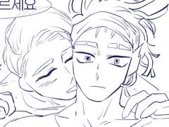 주말저녁과 스카프