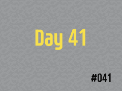 [DTB] #041 Day 41