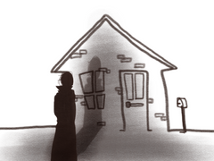 누가 창문을 두드리는 것 같아.