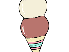 아이스크림 스티커 1종 무료공유