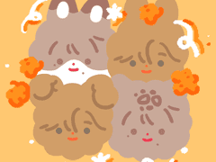 [CLOSED]별사탕 동물화 고정틀 커미션