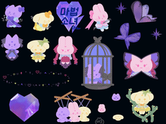 [굿노트 스티커]마법소녀 흑화Ver.다꾸 스티커