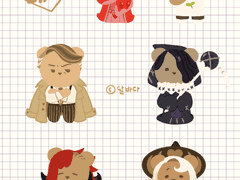 [굿노트 스티커] 쿠킹덤 곰돌이버전2 무료배포