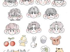 세븐틴 굿노트용 스티커