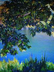 벚꽃밤나무와 바다