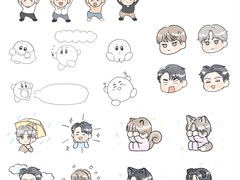 비밀사이 스티커2