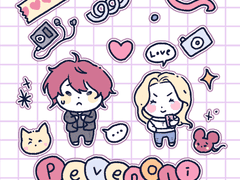 <스티커로 꾸며요> 커미션