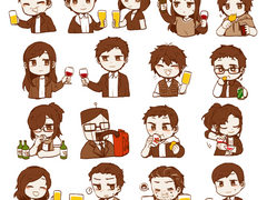 검은방 스티커 도안 배포