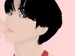 방탄 뷔 일러스트