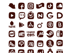 [굿노트 스티커] 손으로 그린 아이콘