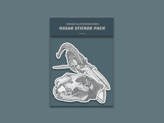 굿노트 스티커 2. 빈티지 동물 뼈 일러스트 시리즈