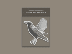 굿노트 스티커 3. 빈티지 새 일러스트 시리즈