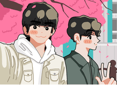 🐶 : 시마! 여기 봐봐