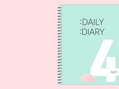 2021년 4월 다이어리 무지 ver. -2