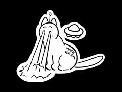 외계맠냥이 키링 도안 공유