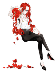 타는 듯이 붉은 불꽃같은 장미 여왕