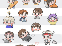 팀빗 굿노트 스티커 1