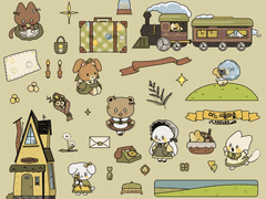 [굿노트 스티커] 어느 시골마을 다꾸 스티커