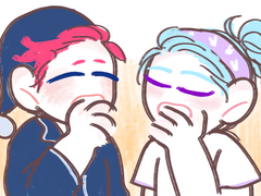 패치퍼블 서로 귀여워하는 만화