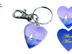 하트 에폭시 키링 커미션 작업물