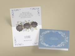 청첩장 디자인 커미션 작업물