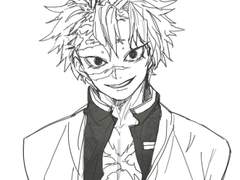 사네미 머리카락 그리는 연습