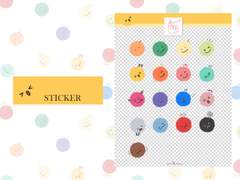 [굿노트 속지 & 스티커] 감정티콘 노트 속지 &커버, 스티커 (무료배포)