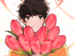 꽃다발 고정틀 커미션