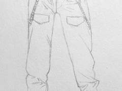 바지들 주름연습