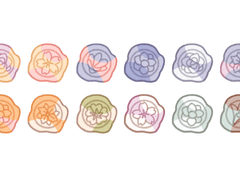 파스텔 씰링왁스 스티커