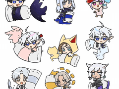 파이널판타지14 칠흑의 반역자 스티커 도안 배포