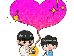 🐶:네 커피에 내 사랑을 담았어