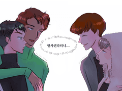 수호시은 바쿠고탁 아이돌au