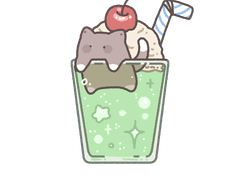 메론소다 유진냥 키링 도안 무료배포