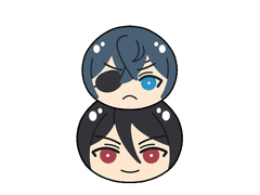 흑집사 아크릴 키링 도안 공유