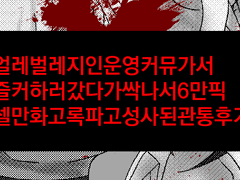 얼레벌레즐커하러갔다가싹나서성사된관통후기