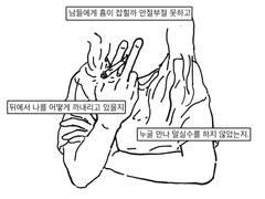 뒤로 가는 사람