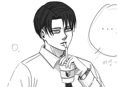 [리바이 현대AU 드림] 인간이 가장 졸린 오후 3시 옥상의 리바이 대리님