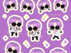 지민 미러볼 굿노트스티커