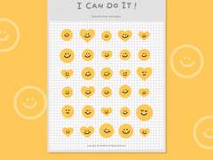 [ goodnote sticker ] I CAN DO IT! 스마일 스티커 SET