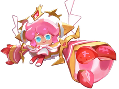 어리지 않지만 어림을 가장하는 딸기 크레페맛 쿠키