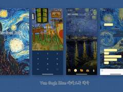 반 고흐 블루 카카오톡 테마 배포