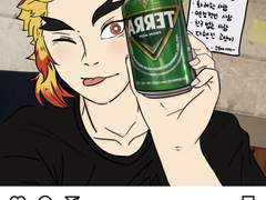 화려한 사람과 야식!