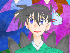 메디방 / 2021. 05. 04 요괴의 세계 버전 쿠도 신이치 생일 축하 그림