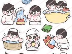 [내스급/형아랑 버블버블] 굿노트 스티커 유료발행