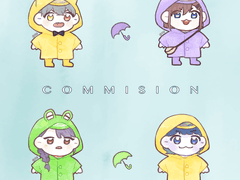 [ 마감 ] 쪼꼬미 우비틀 커미션