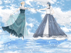 하늘빛 비치는 투명한 무대